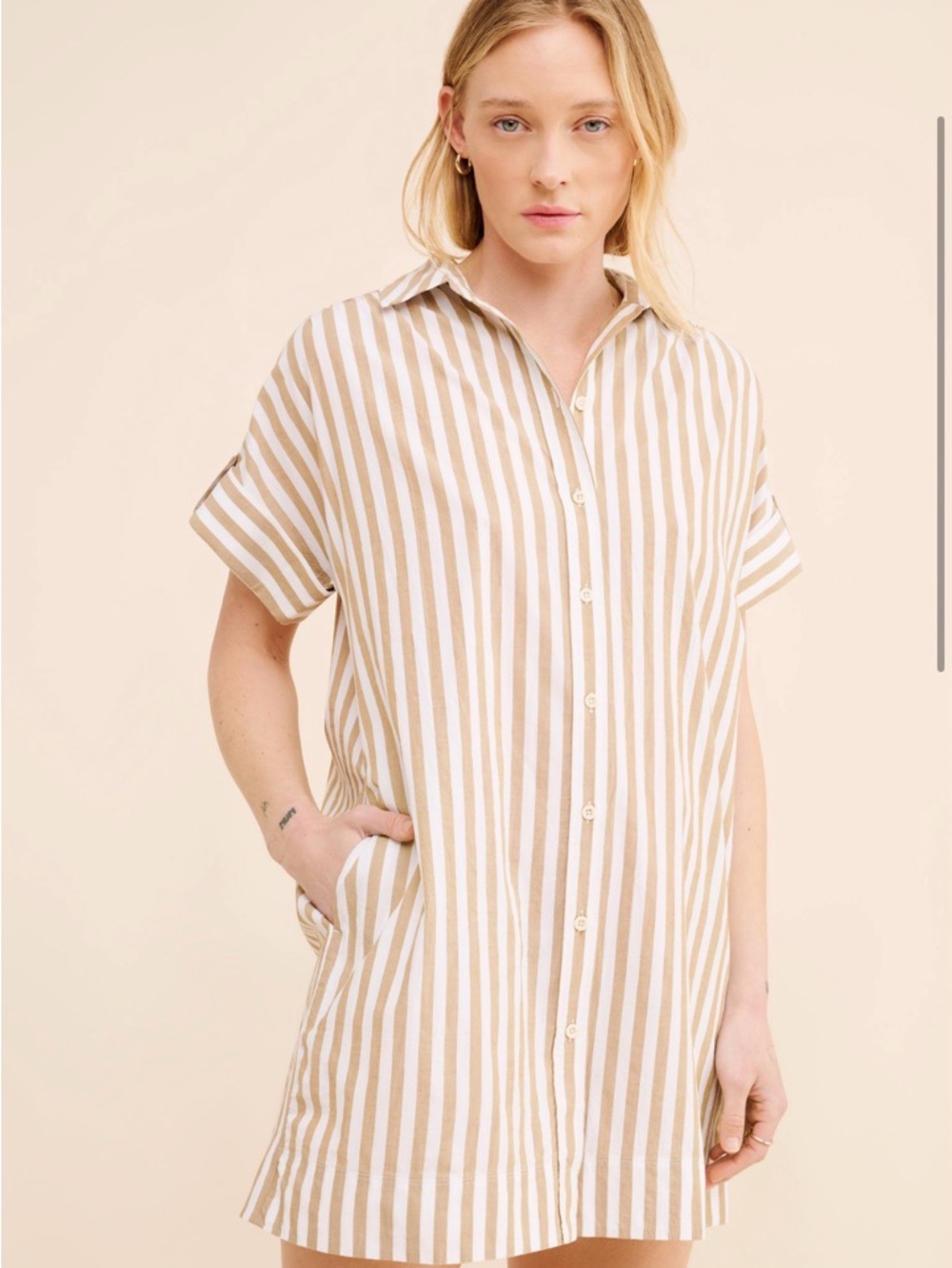 Madewell Kiera Striped Shirtdress